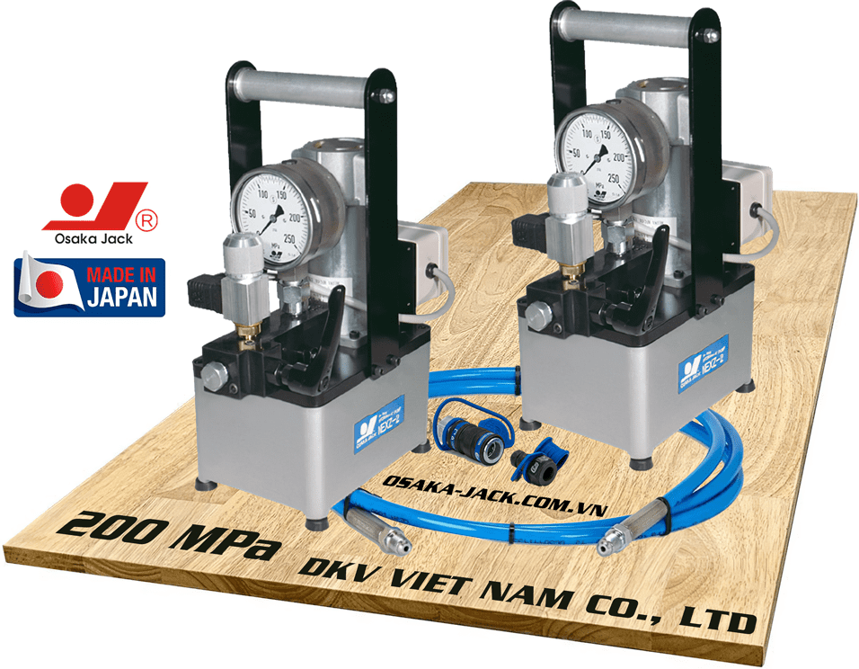 Bơm điện thủy lực cao áp 2000 bar Osaka NEXZ-6MGS, Osaka electric hydraulic pump NEXZ-6MGS